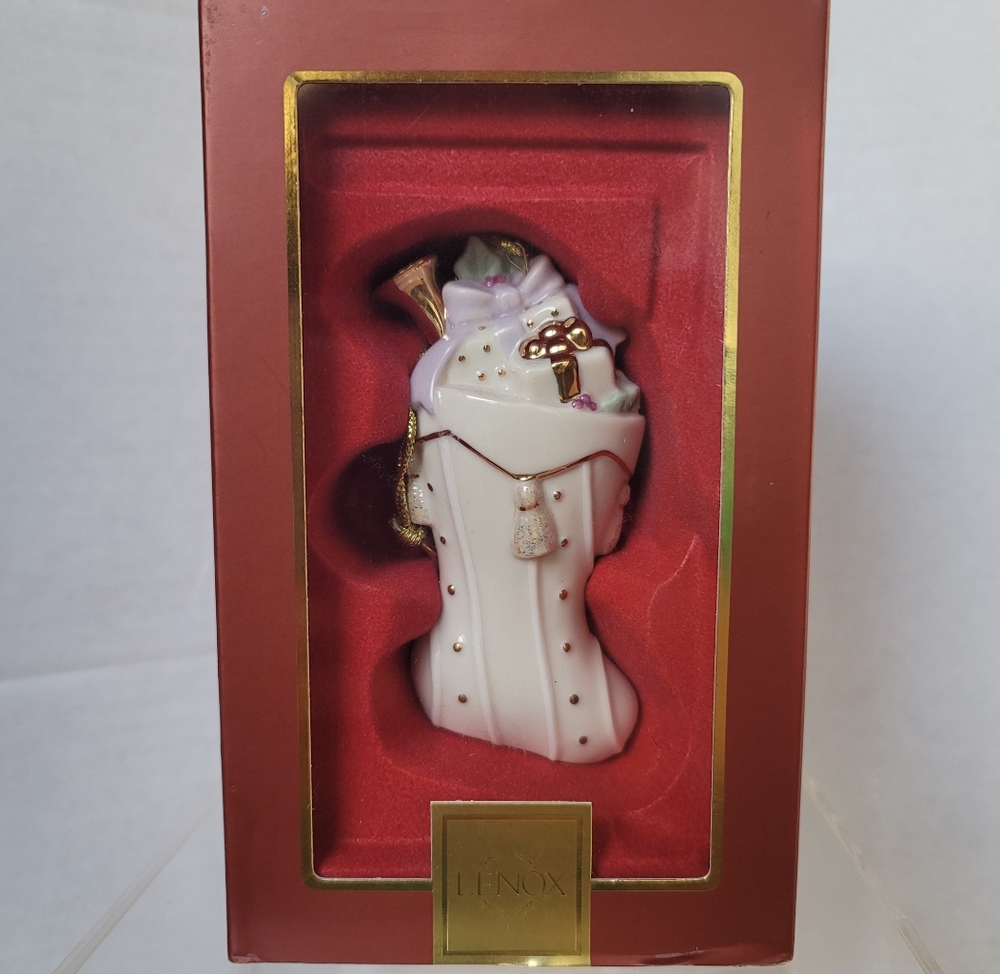 Lenox Stocking Splendor Christmas Stocking Ornament